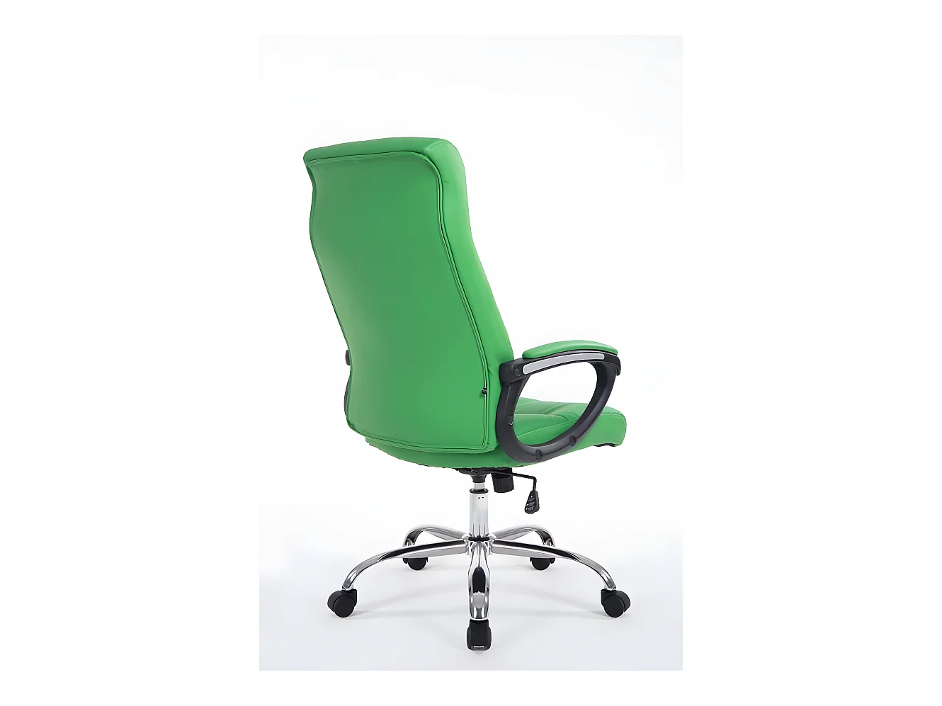 Chaise de bureau - Similicuir & Métal chromé - Vert - Poseidon