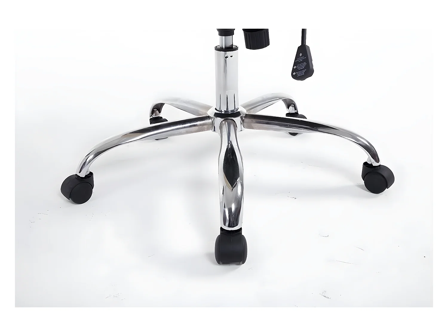 Chaise de bureau - Similicuir & Métal chromé - Vert - Poseidon