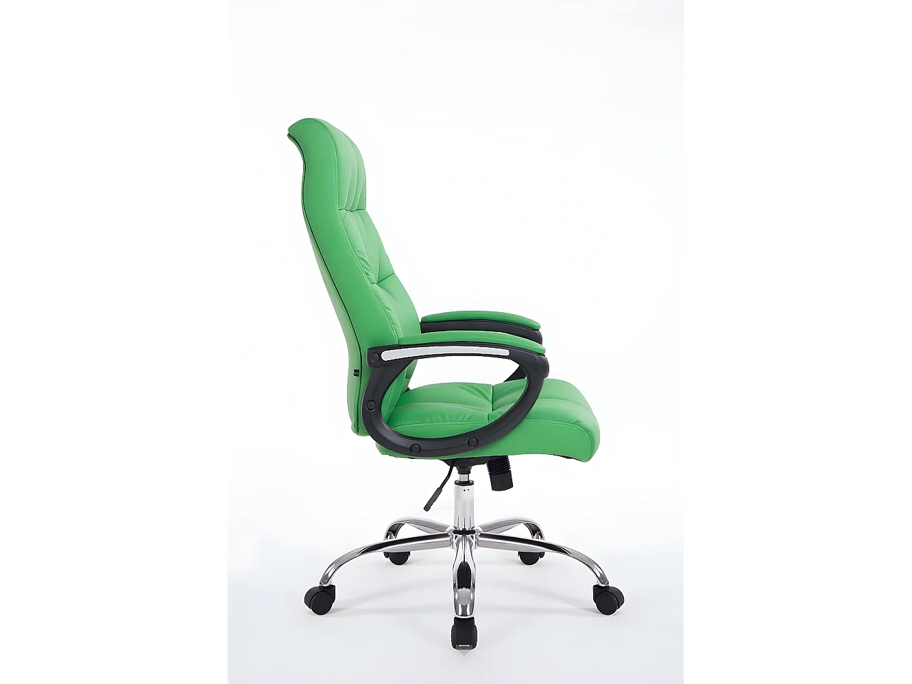 Chaise de bureau - Similicuir & Métal chromé - Vert - Poseidon