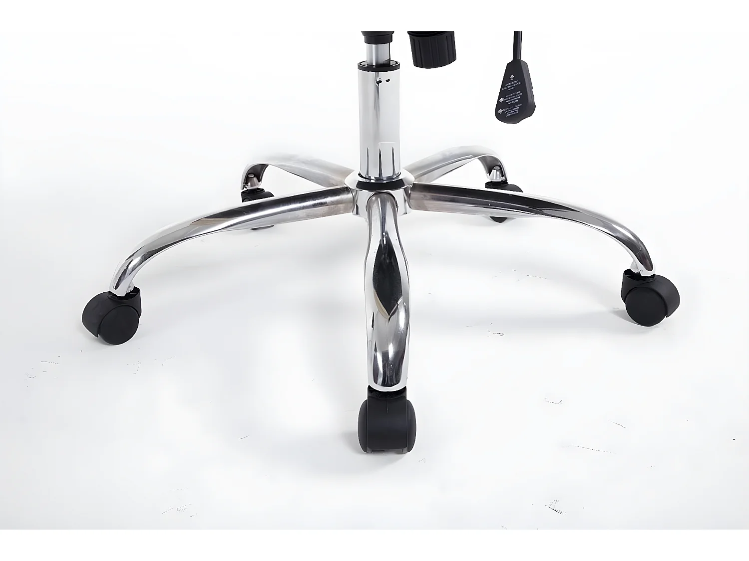 Chaise de bureau - Similicuir & Métal chromé - Vert - Poseidon