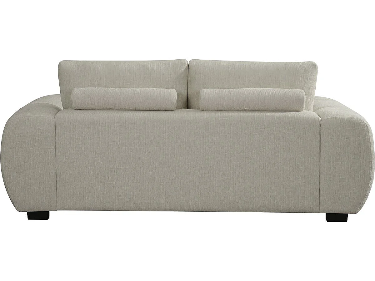 Sofa 2-osobowa „Cambon” z tkaniny szenilowej - beżowa