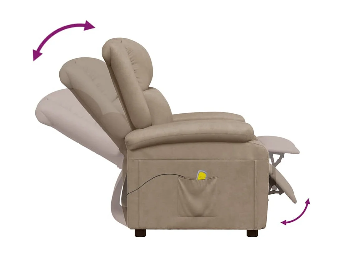 Fauteuil de massage Cappuccino Similicuir