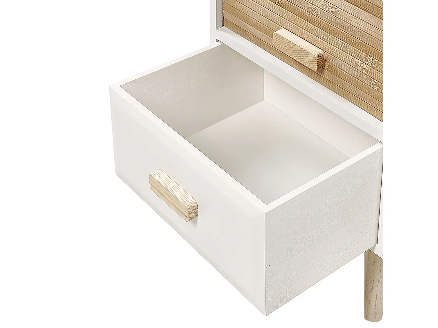 Table de nuit à 1 tiroir NESIKA Blanc