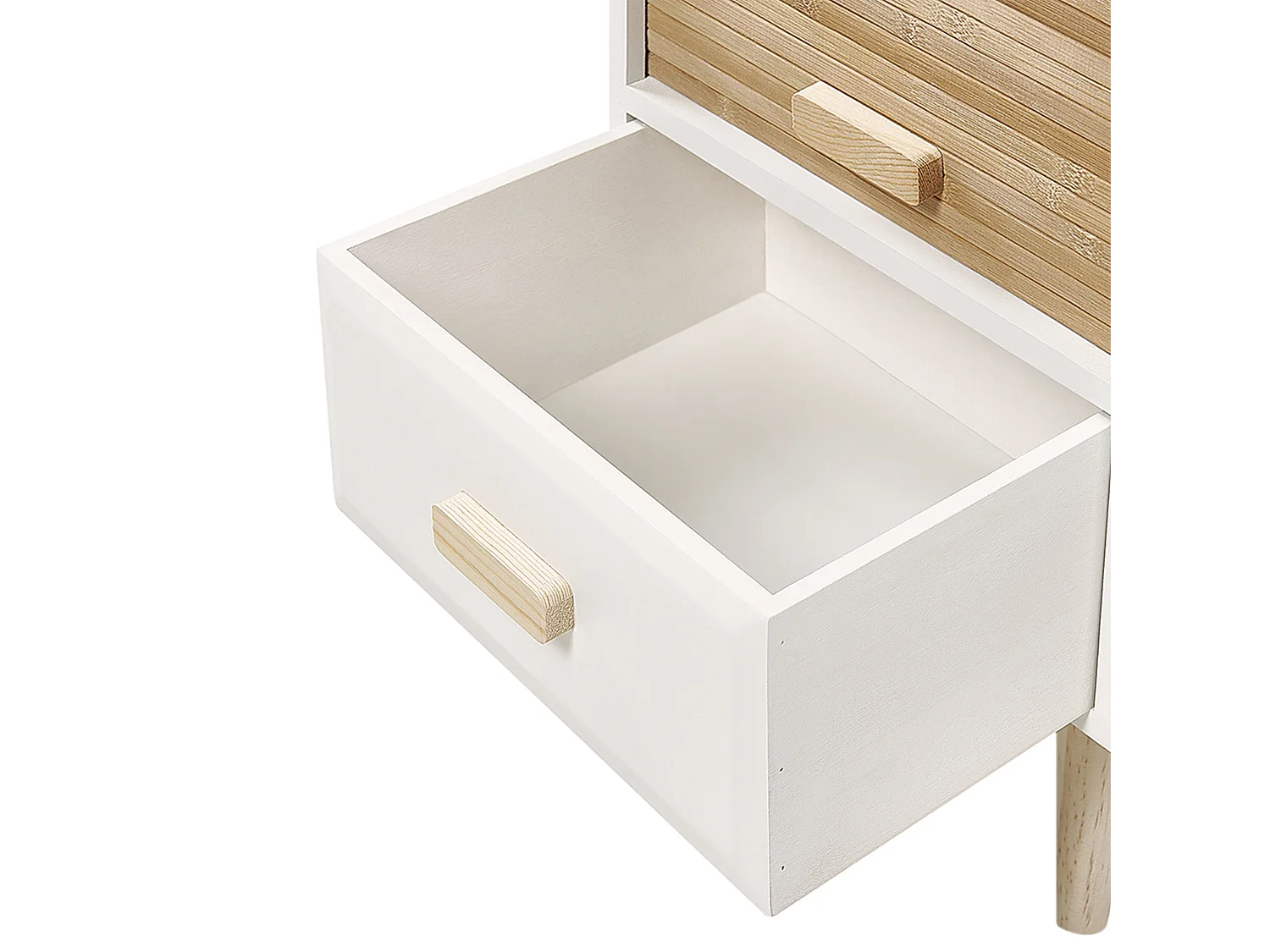 Table de nuit à 1 tiroir NESIKA Blanc