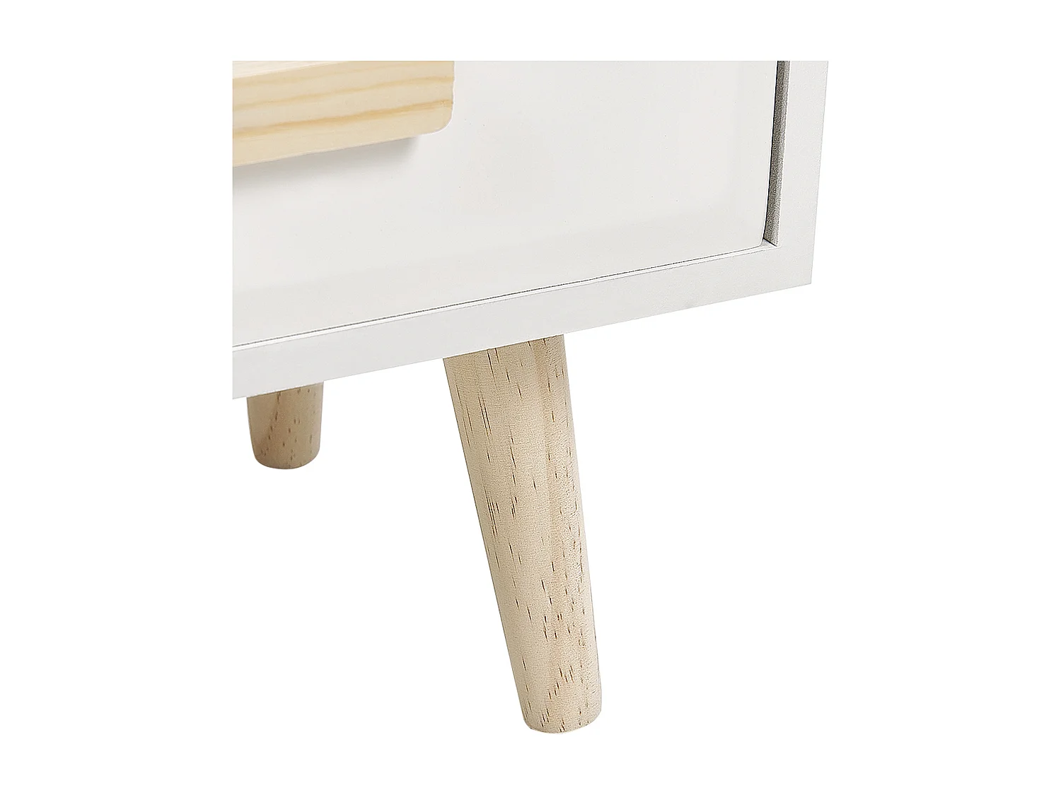 Table de nuit à 1 tiroir NESIKA Blanc