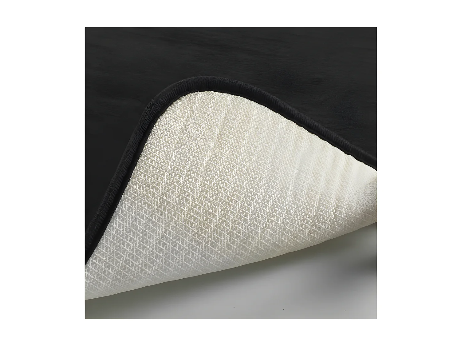 Tapis de Bain Microfibre "Vitamine" 50x120cm Noir