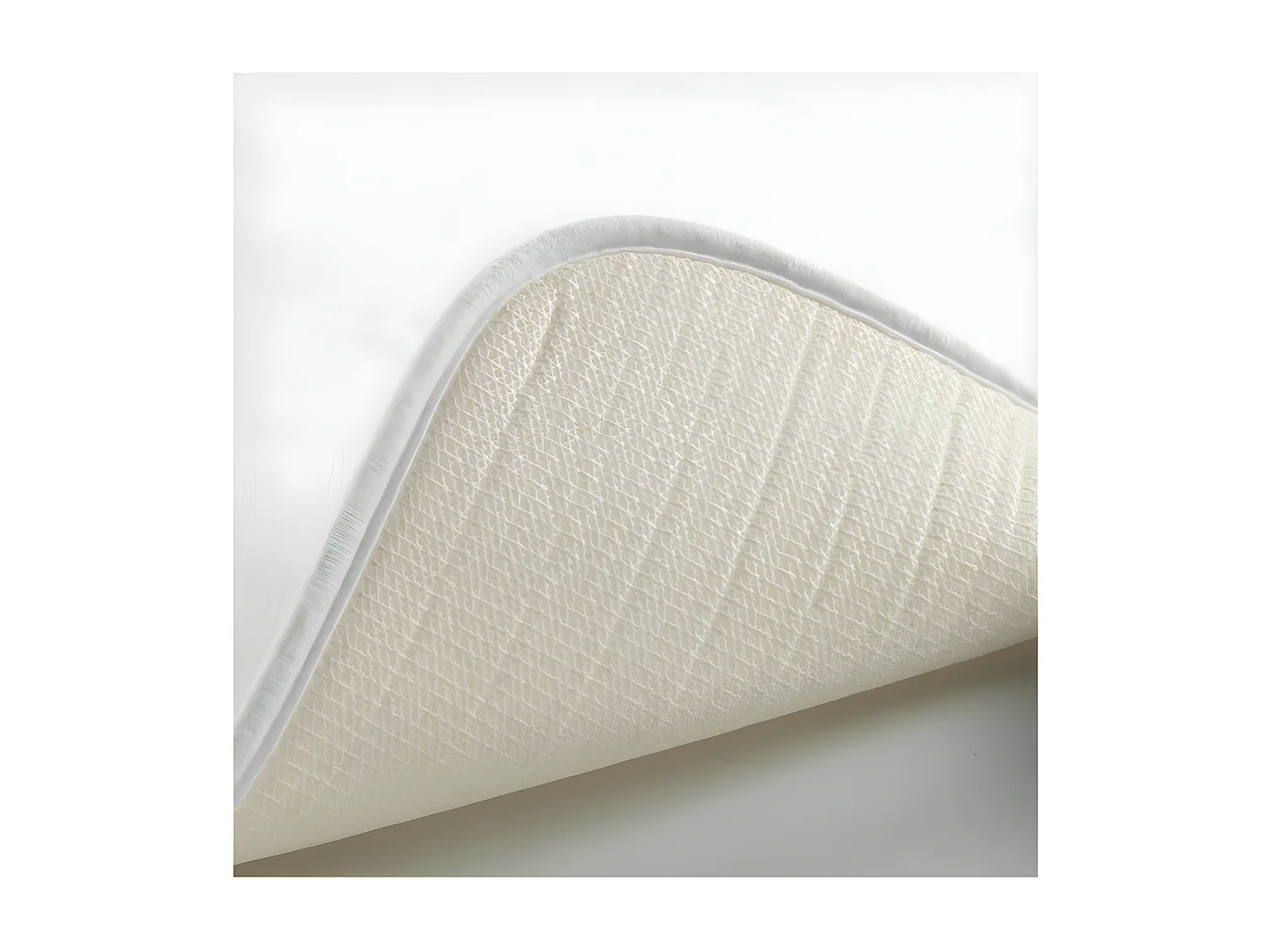 Tapis de Bain Microfibre "Vitamine" 50x120cm Blanc