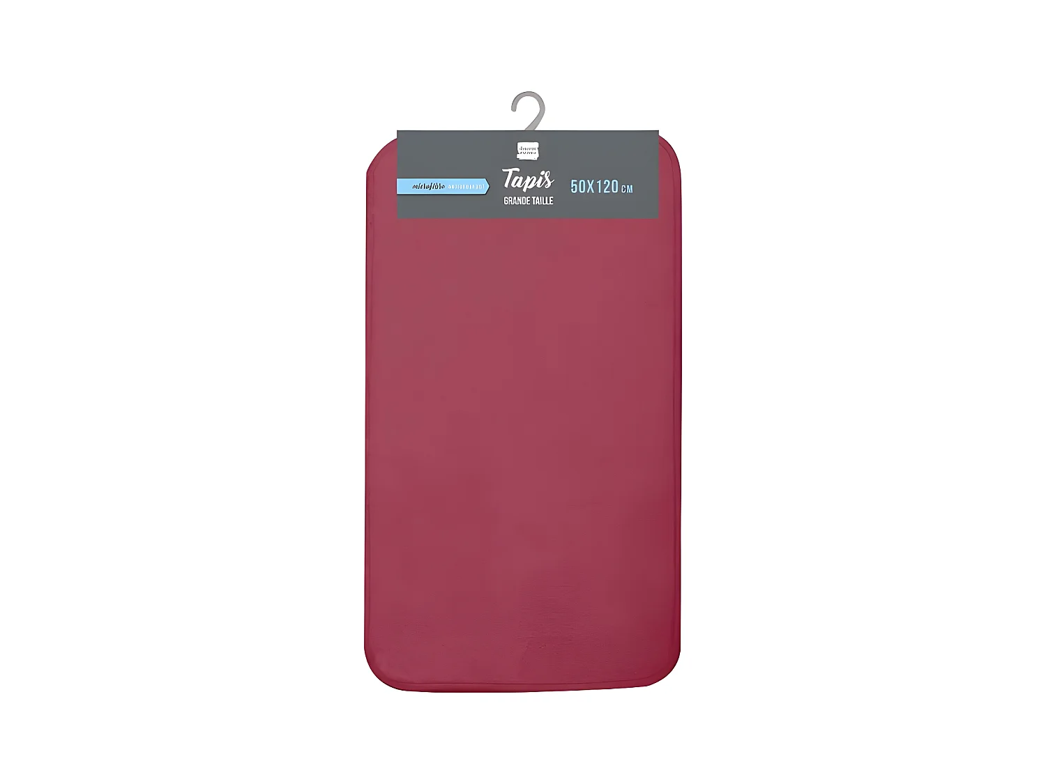 Tapis de Bain Microfibre "Vitamine" 50x120cm Framboise