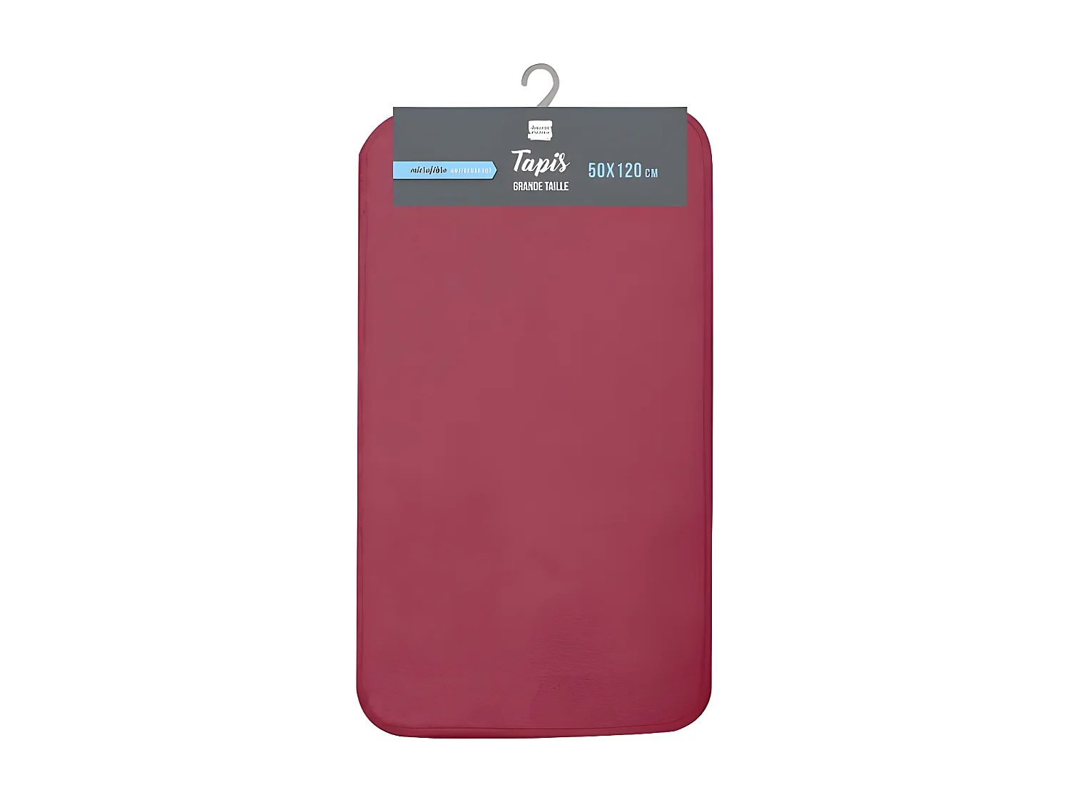 Tapis de Bain Microfibre "Vitamine" 50x120cm Framboise