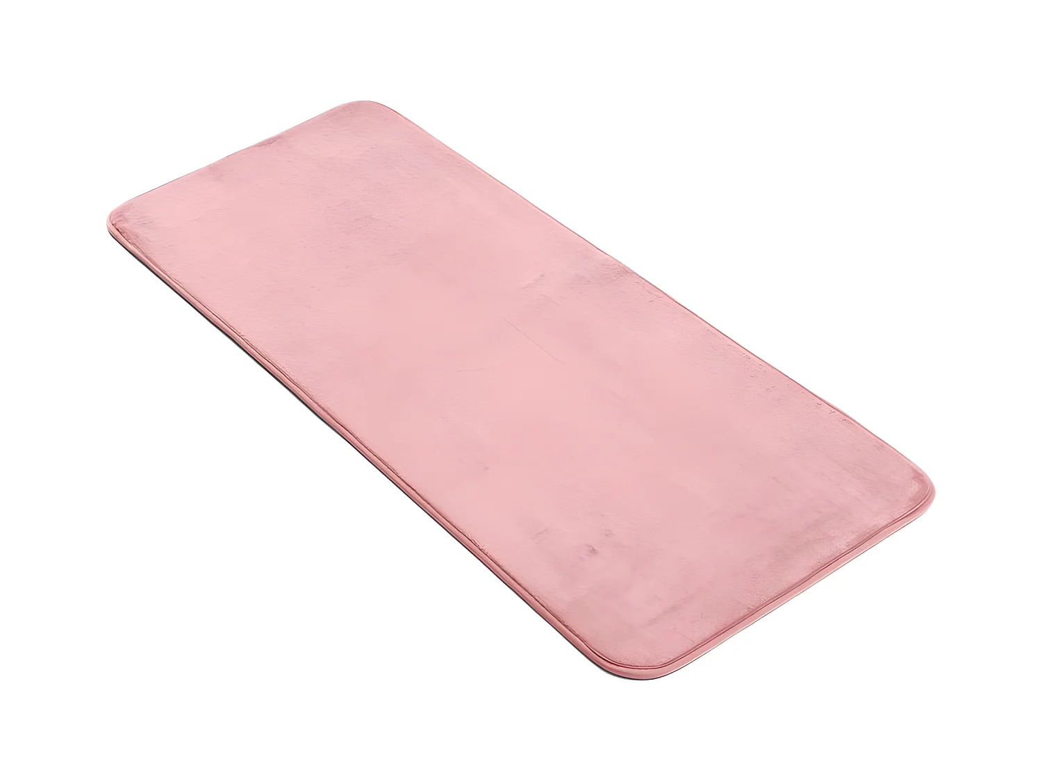 Tapis de Bain Microfibre "Vitamine" 50x120cm Rose Poudré