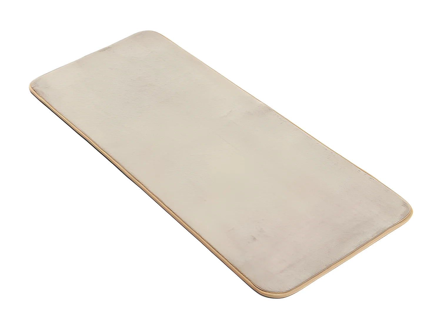 Tapis de Bain Microfibre "Vitamine" 50x120cm Taupe