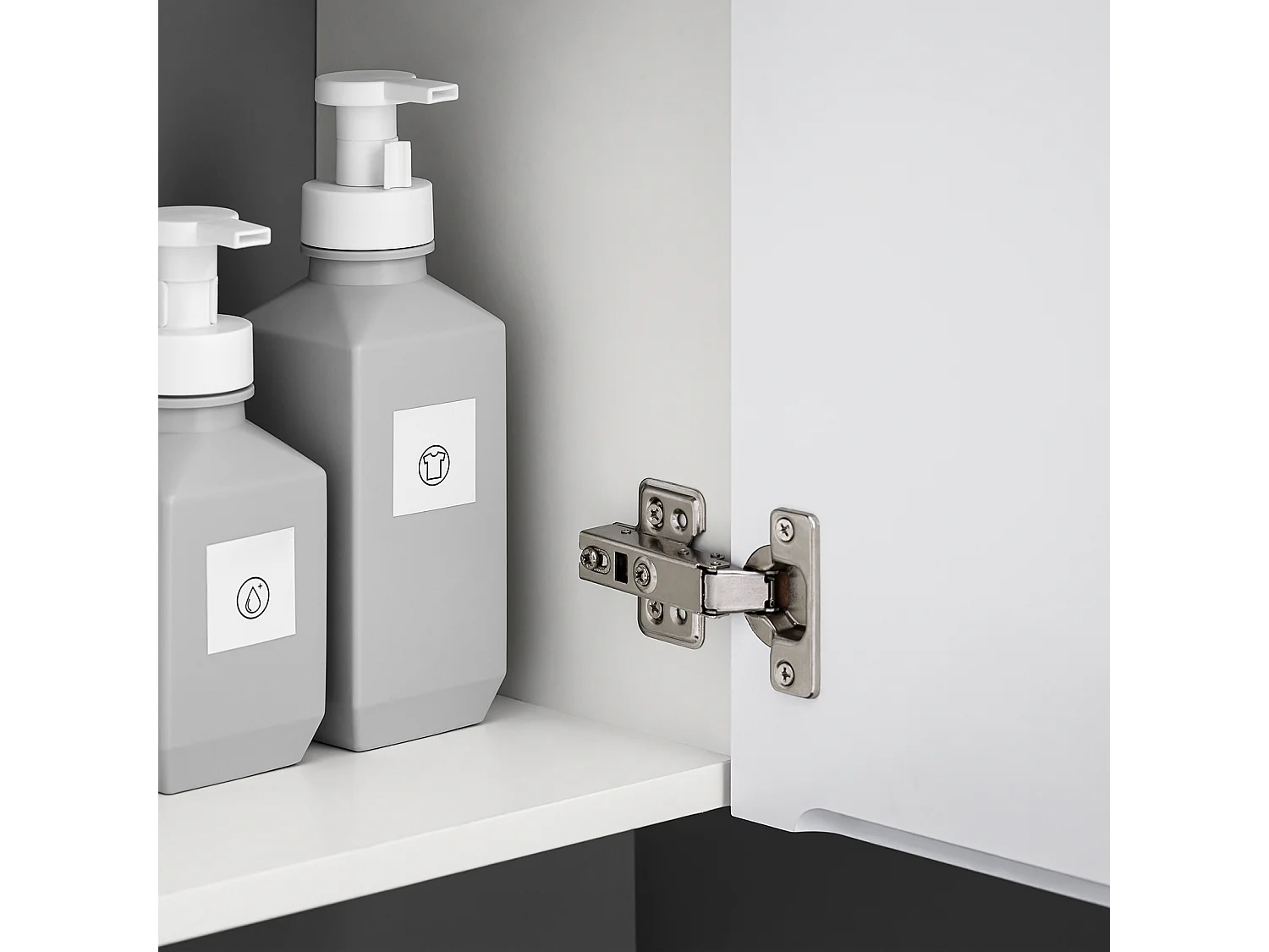 SoBuy BZR170-W Meuble Suspendu pour Lavabo Armoire de Salle de Bain avec Lavabo ，avec Vasque Ensemble de Lavabo en céramique