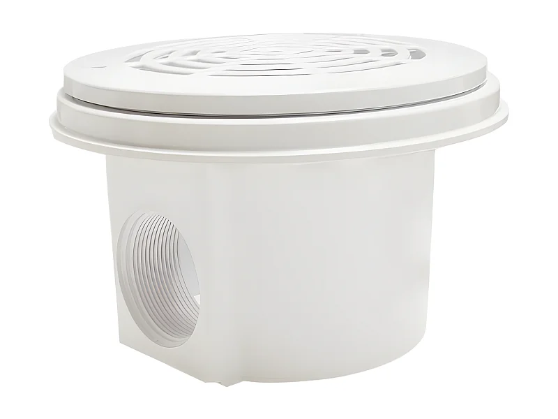 Lot de 2 bondes de fond à visser Blanc (liner) - Hayward