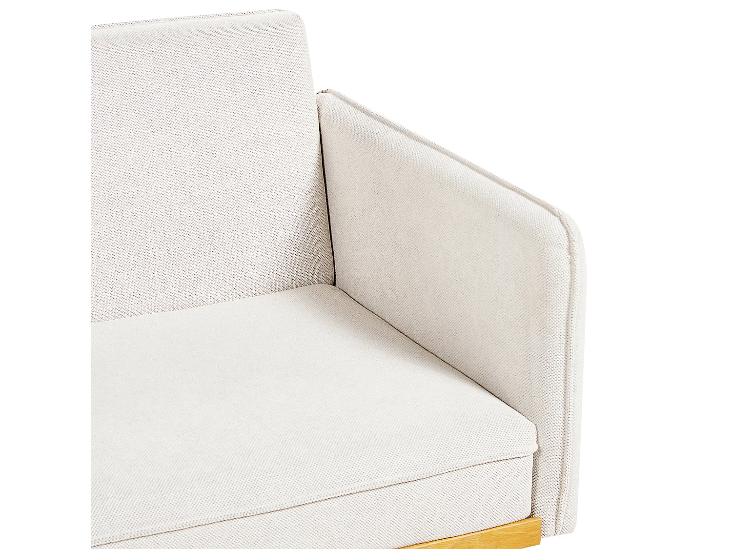 3-Sitzer Sofa Stoffbezug creme weiß Schlaffunktion Dekokissen Schlafsofa Asaa