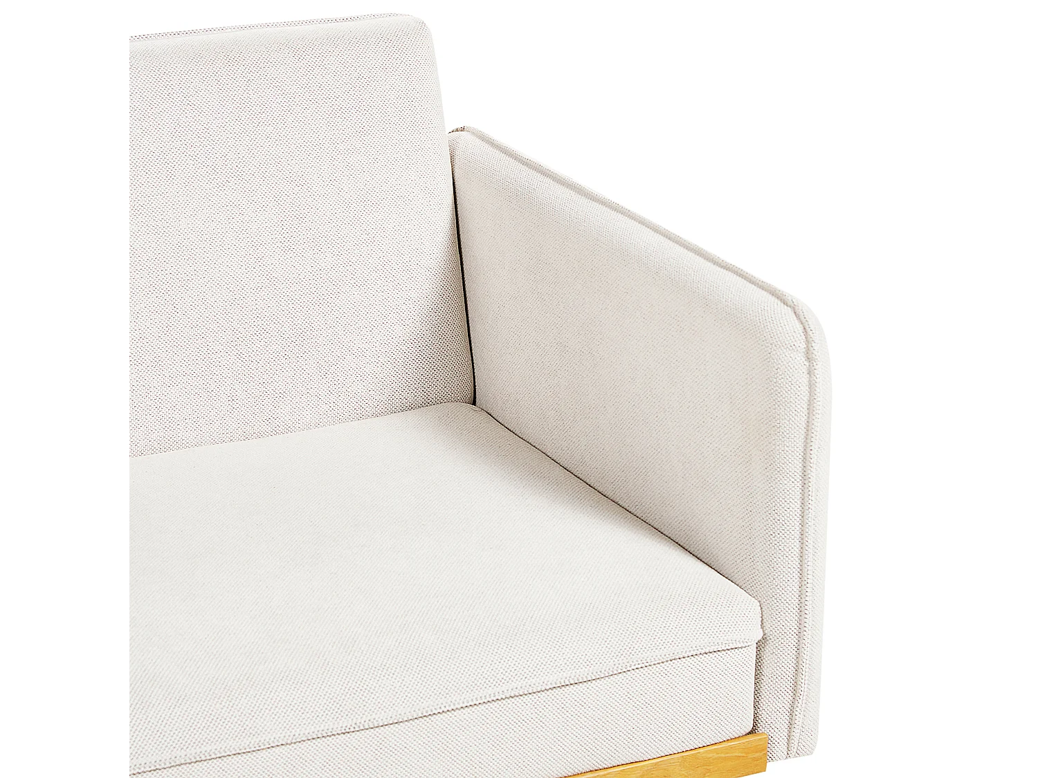 Canapé-lit 3 places ASAA Tissu Blanc cassé