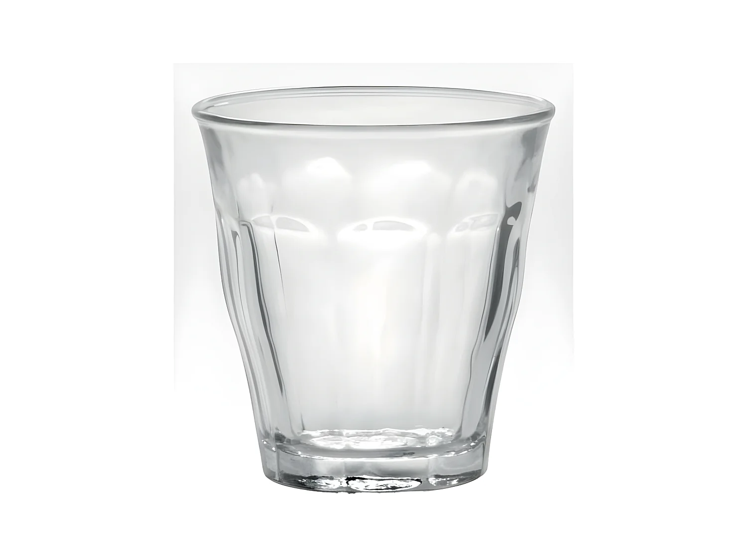 Lot de 4 gobelets Picardie 16 cl Duralex - Verre trempé résistant aux chocs et thermiques