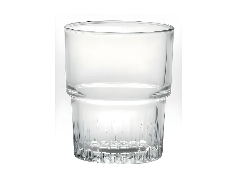 Conjunto de 4 copos empilháveis de vidro temperado Duralex 16 cl resistentes a choques