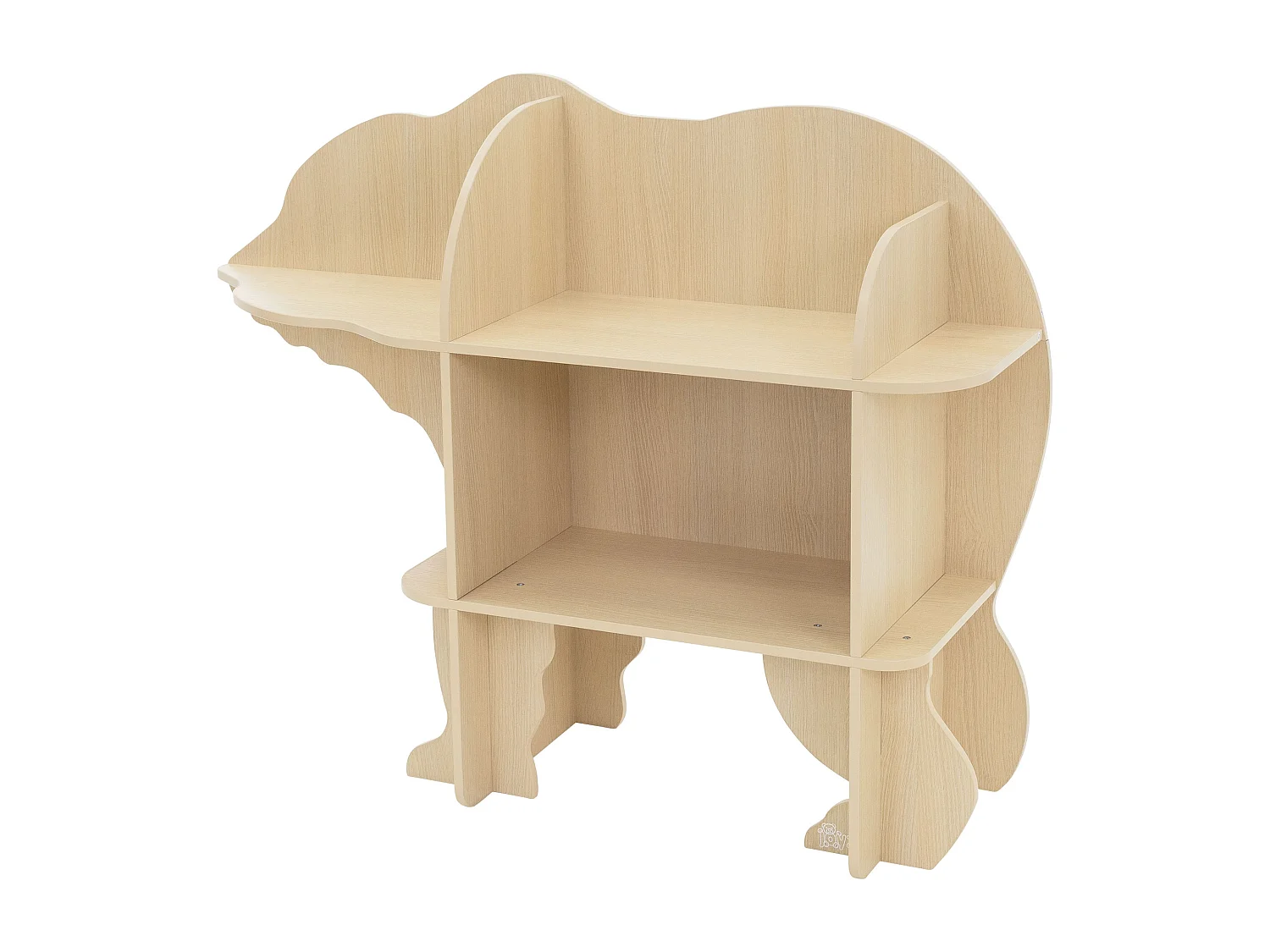 Libreria per bambini orso scaffale beige per camerette per giocattoli mensola