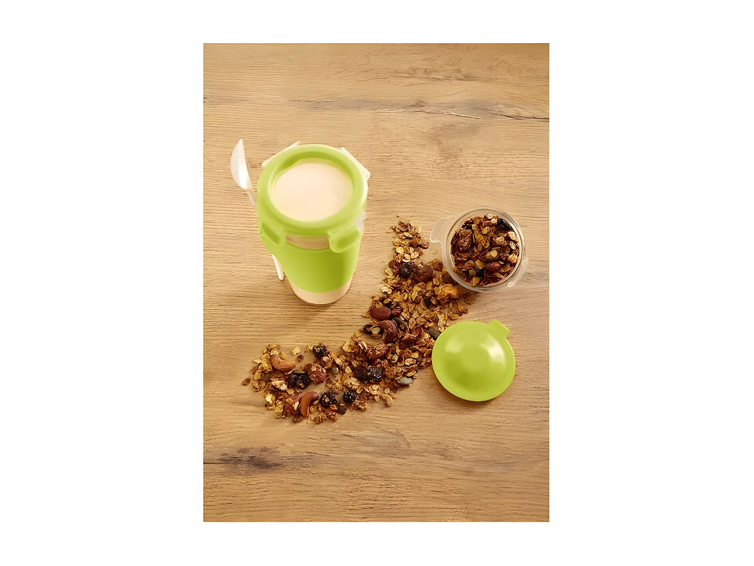 Mug à yaourt 0,45L + cuillère clip&go Emsa