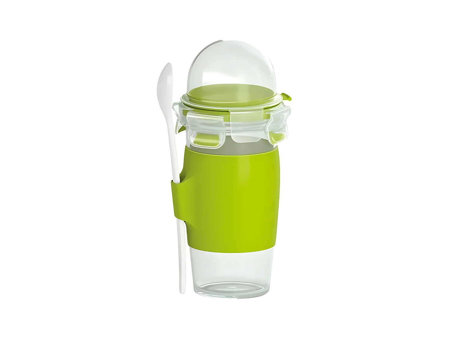 Mug à yaourt 0,45L + cuillère clip&go Emsa