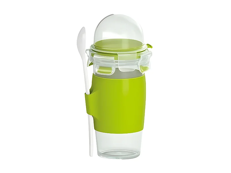 Mug à yaourt 0,45L + cuillère clip&go Emsa