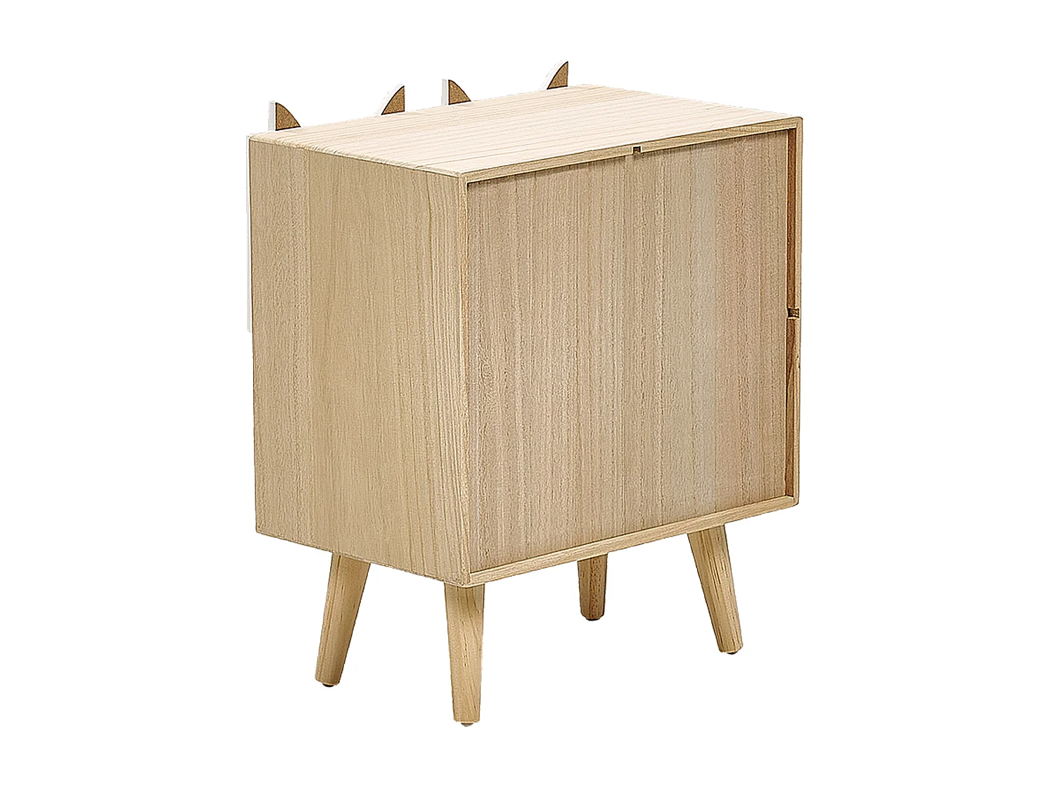 Nachttisch mit 2 Schubladen RUPERT Hellbraun