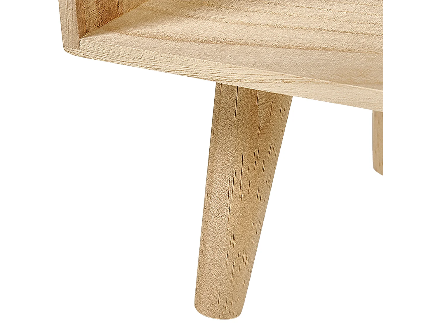 Nachtkastje met 2 lades RUPERT Lichtbruin