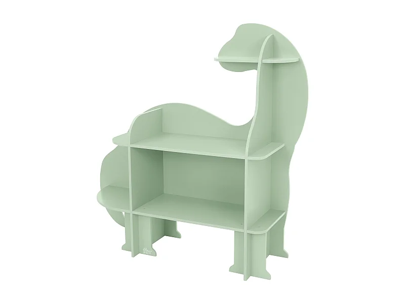 Scaffale per bambini 3 ripiani libreria design dinosauro scatola di giocattoli