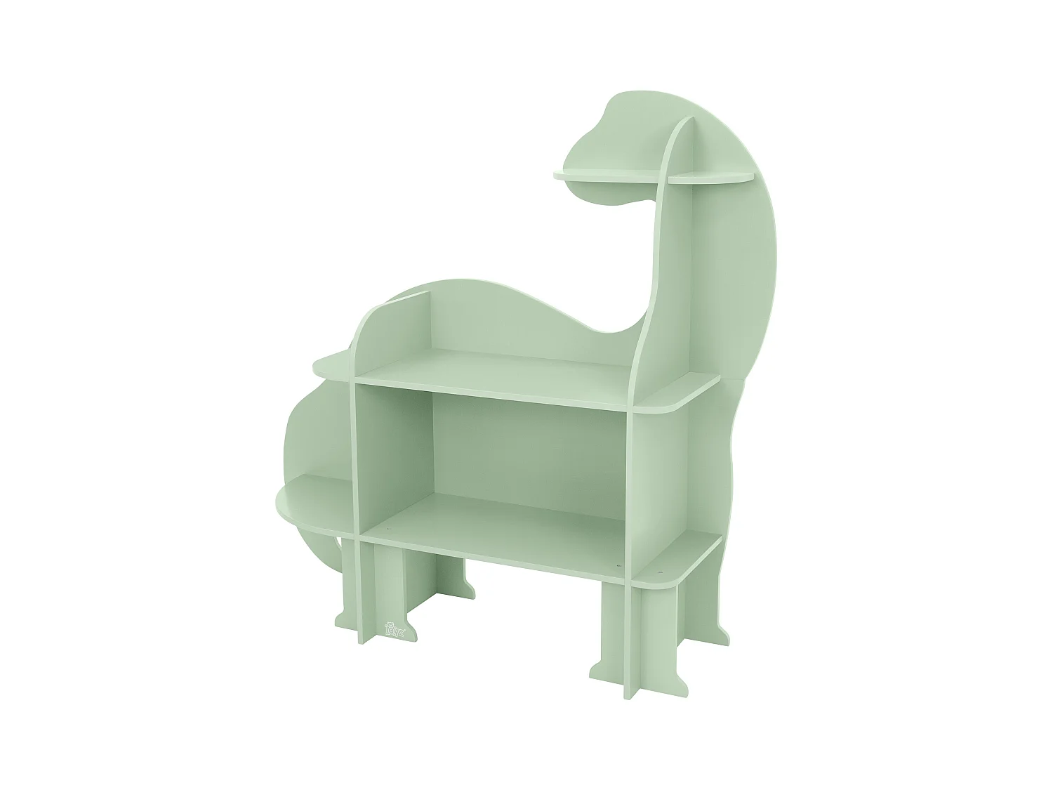 Joyz Étagère murale à livres pour enfants 3 niveaux meuble dinosaure rangement