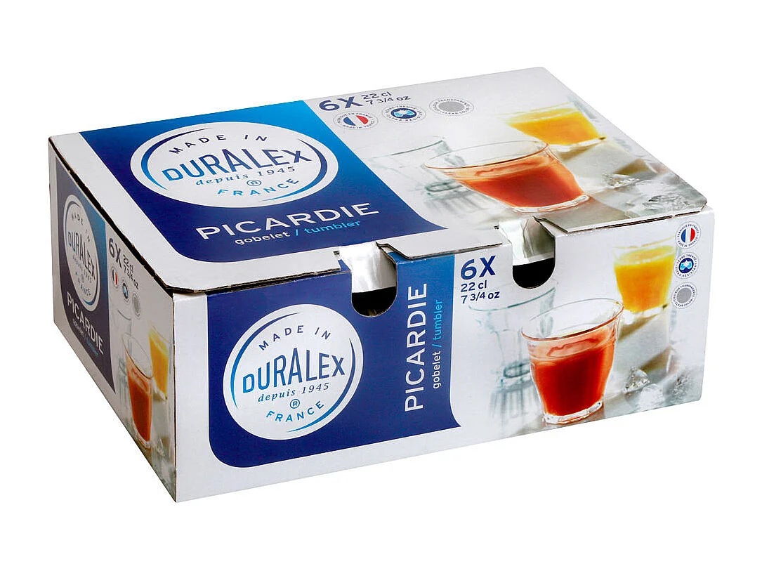 Boîte de 6 gobelets Picardie 20 cl