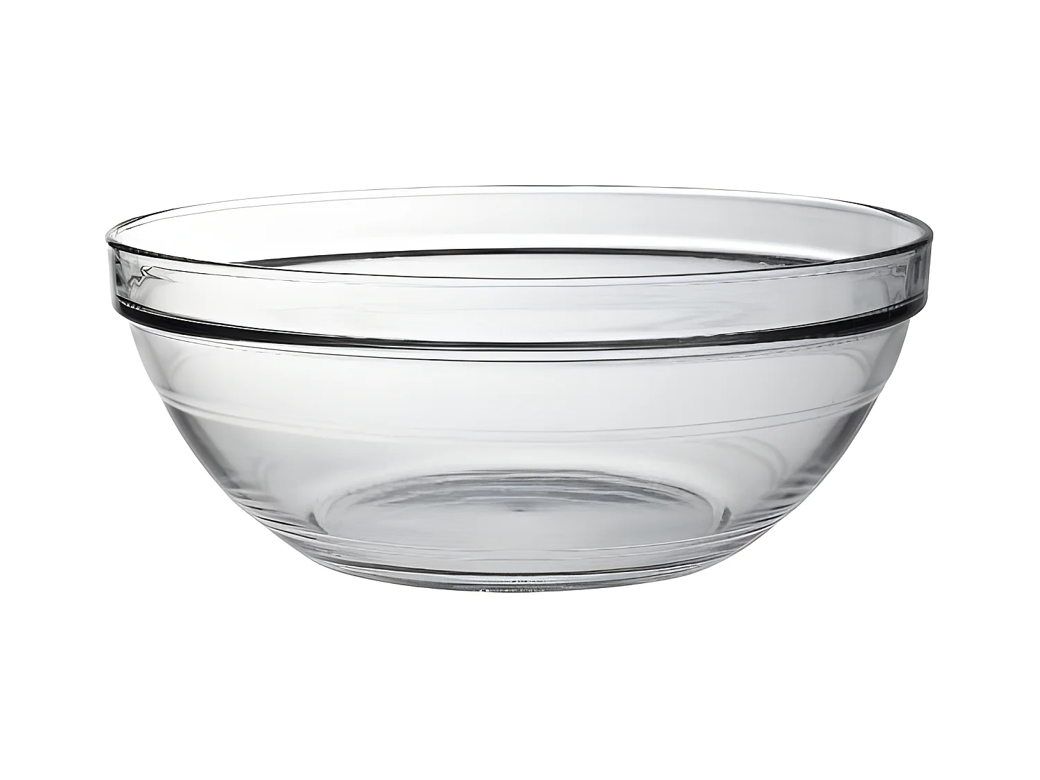 Saladier transparent empilable en verre trempé résistant aux chocs - Lys 26cm 345cl Duralex