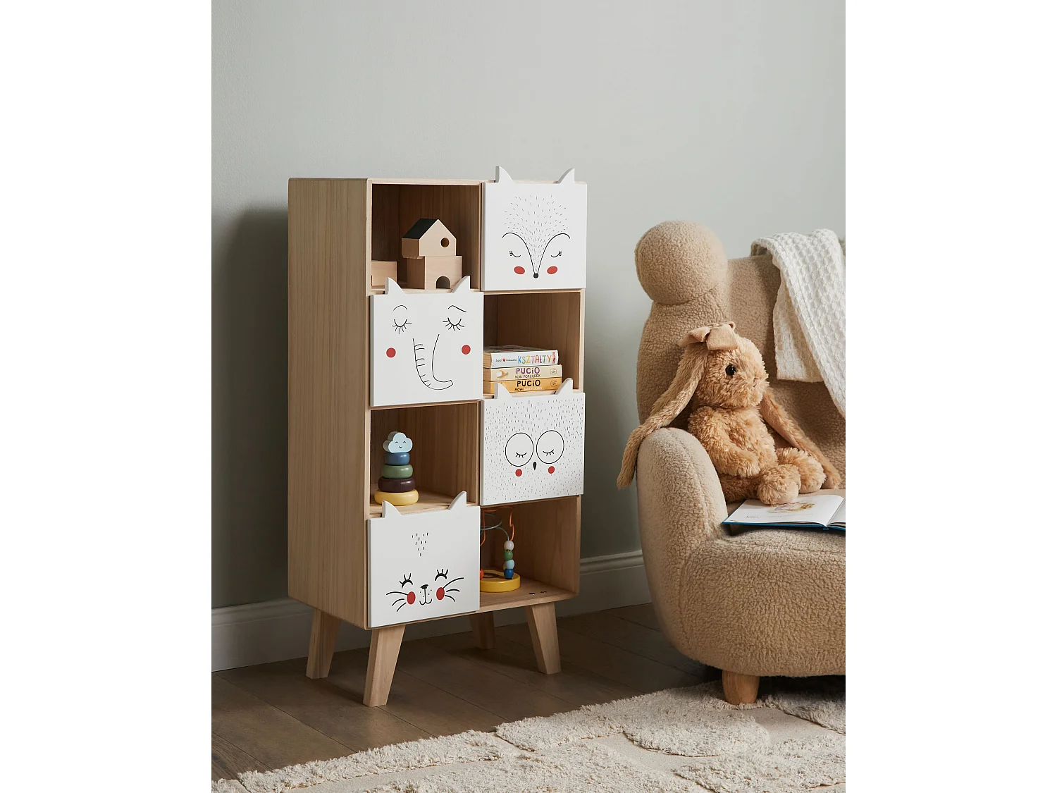 Boekenkast lichthout RUPERT