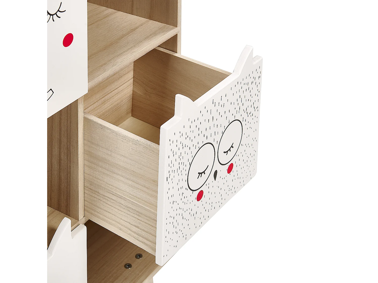 Libreria a 4 piani legno chiaro RUPERT