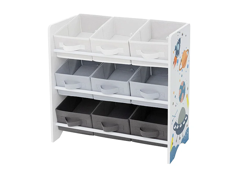 Joyz Libreria per bambini con scatole di stoccaggio scaffale per giocatoli