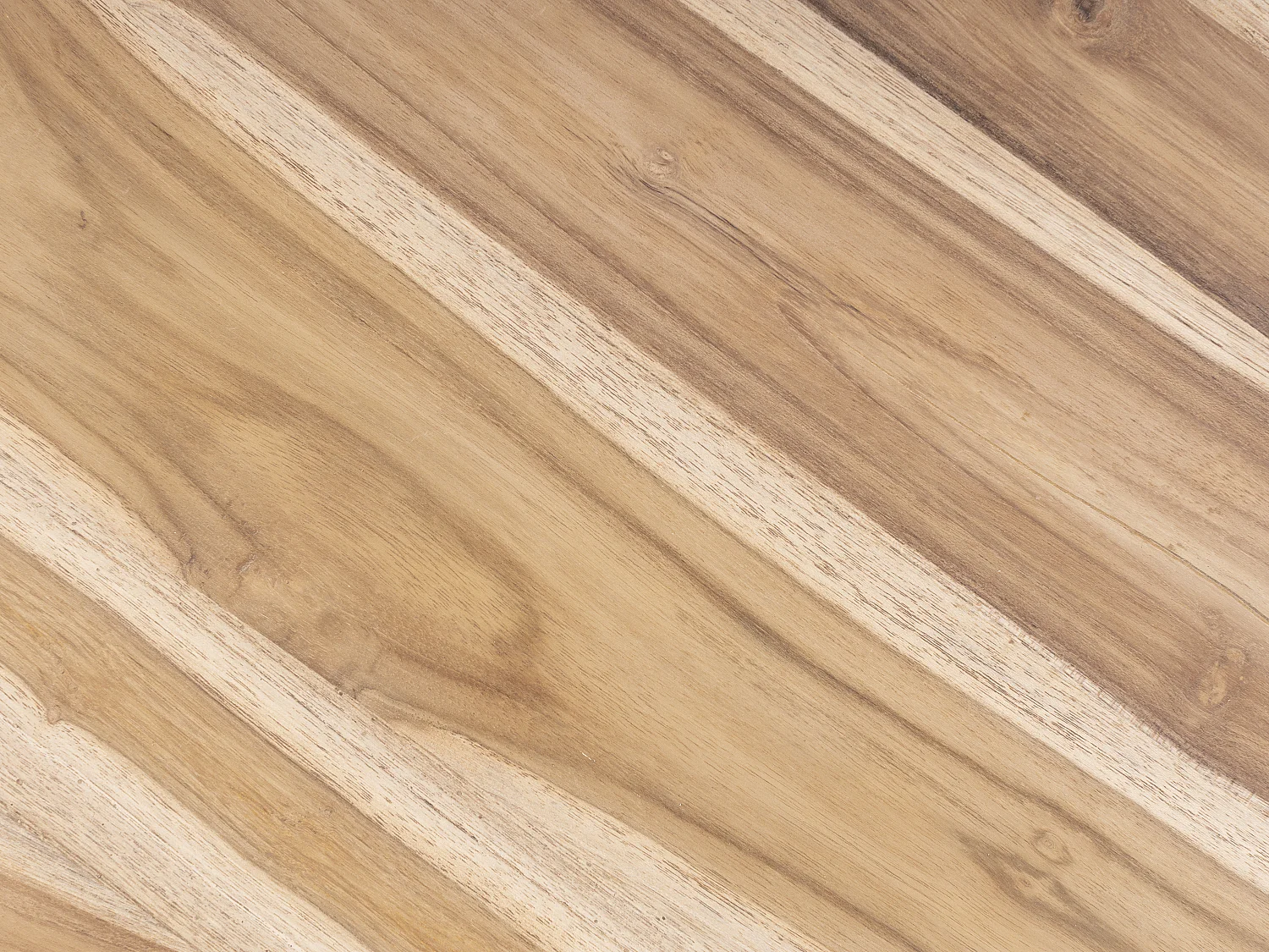 Salon de jardin en teck : 2 fauteuils et une table basse ronde - Naturel clair et blanc - TULUM de MYLIA