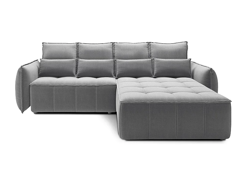 Sofá rinconera Lopez R/funda de tela/azul