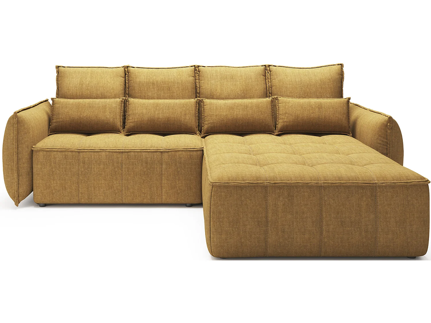 Ecksofa Lopez  R/Stoffbezug/Orange