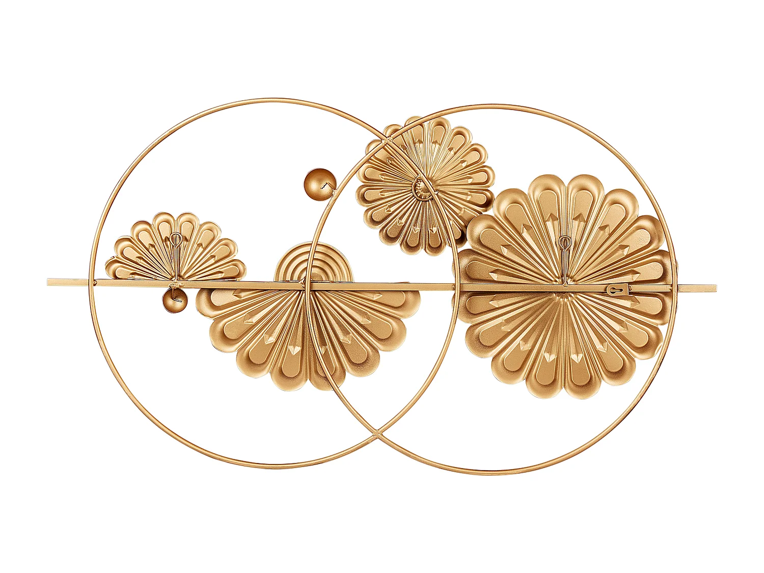 Wandobjekt Blume PROMETHIUM Metall 51 cm Gold