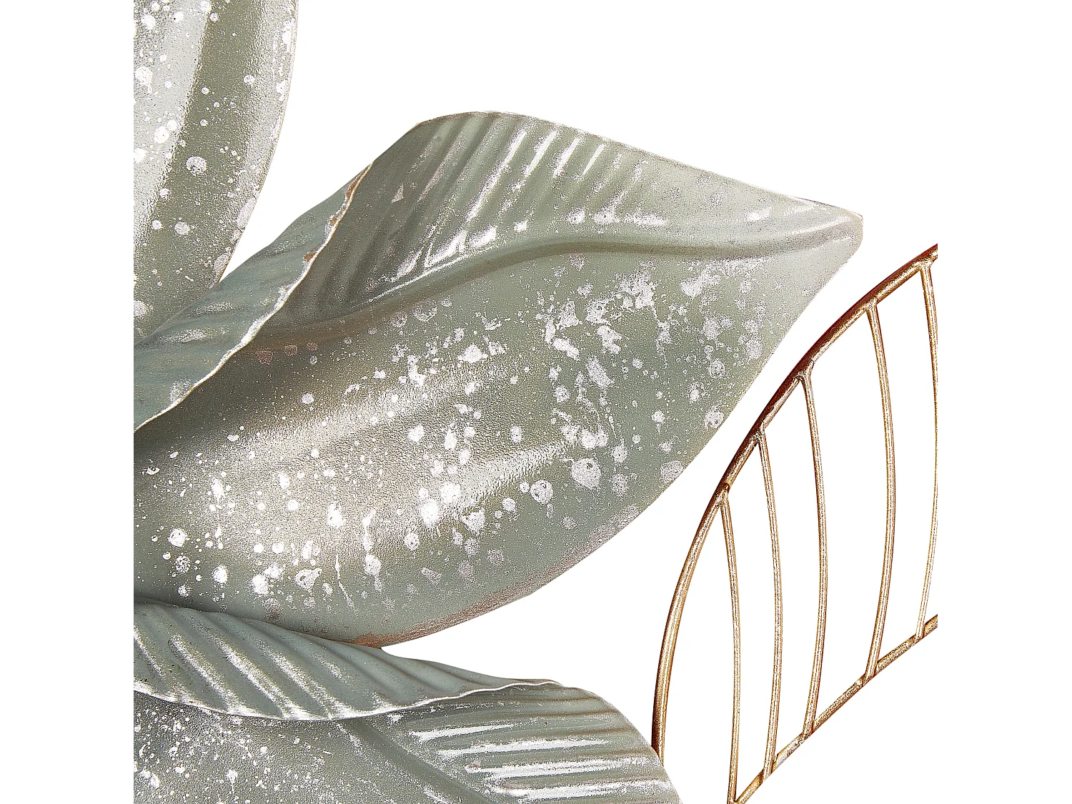 Décoration murale Fleur EUROPIUM Métal 46 cm Doré