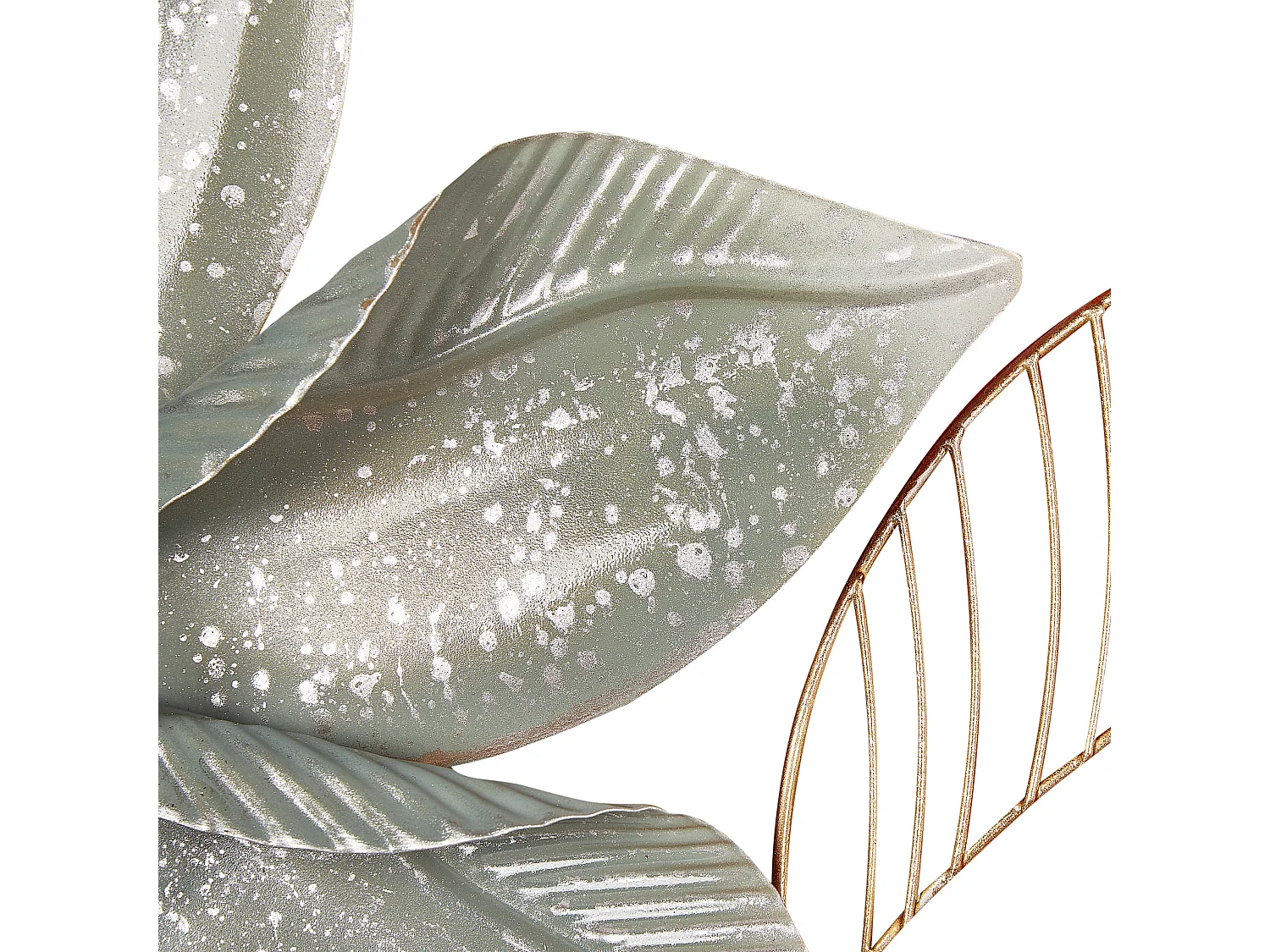 Décoration murale Fleur EUROPIUM Métal 46 cm Doré