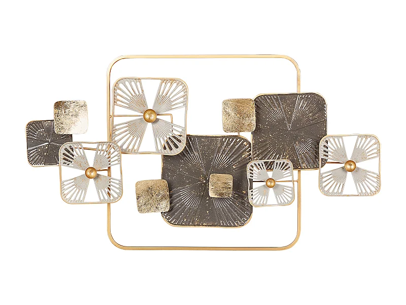 Decoración de pared LAWRENCIUM Metal 50 cm Multicolor