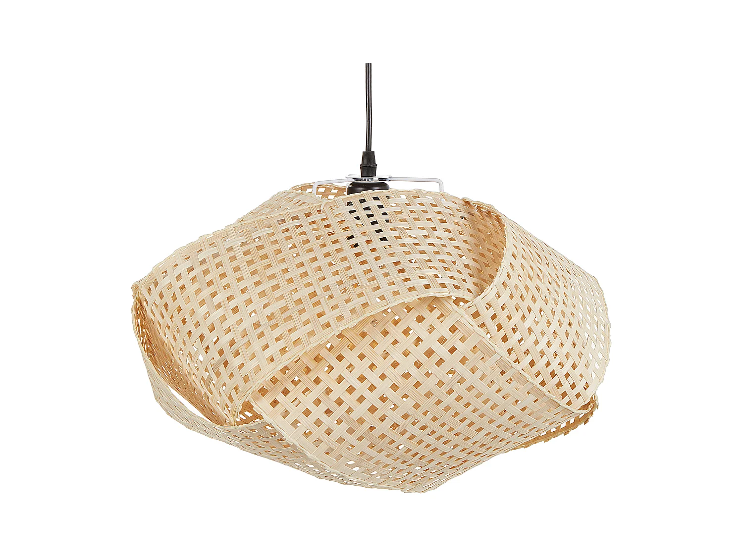 Lampe suspension HALIL Bambou Beige