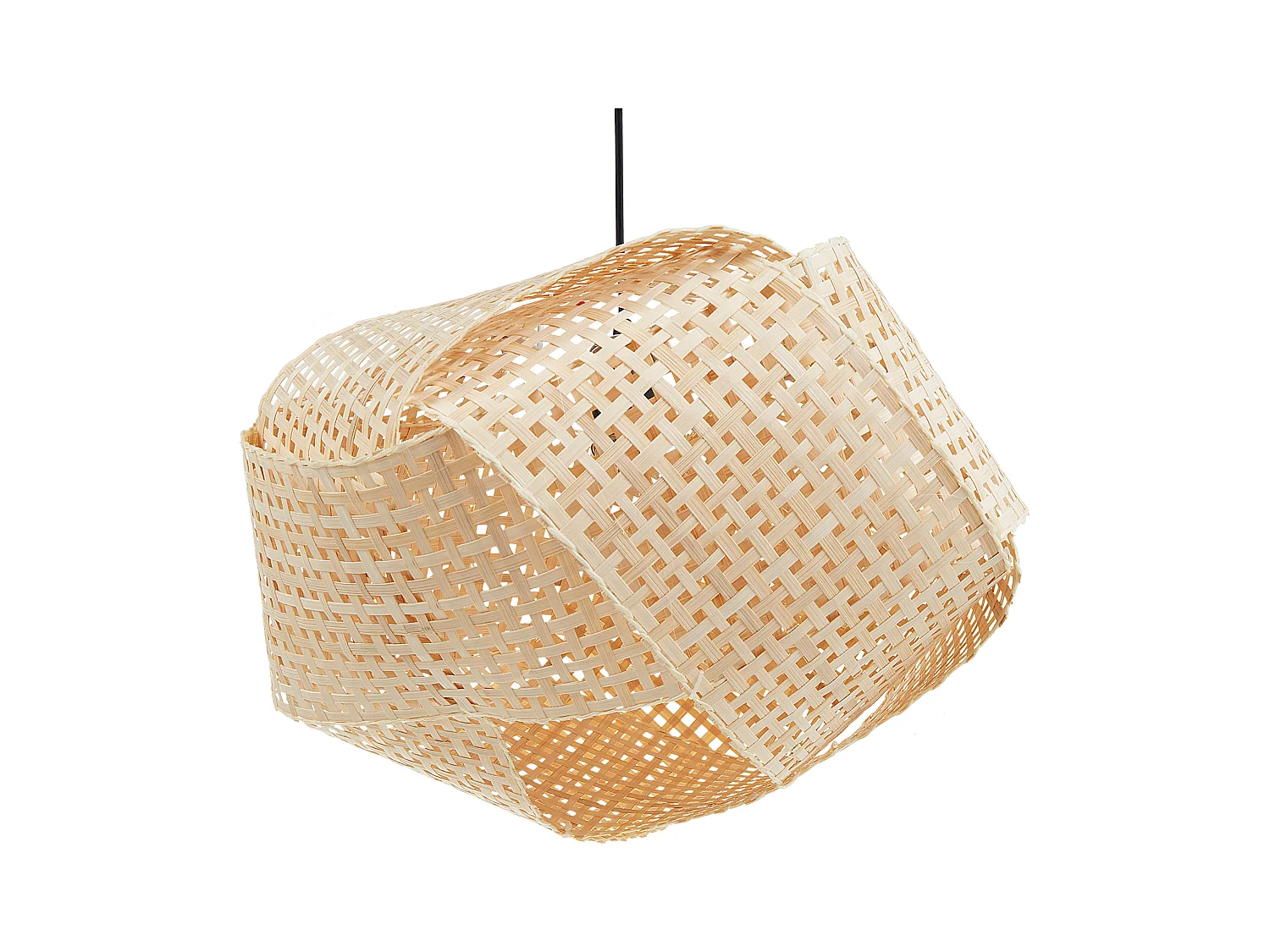 Lampe suspension HALIL Bambou Beige