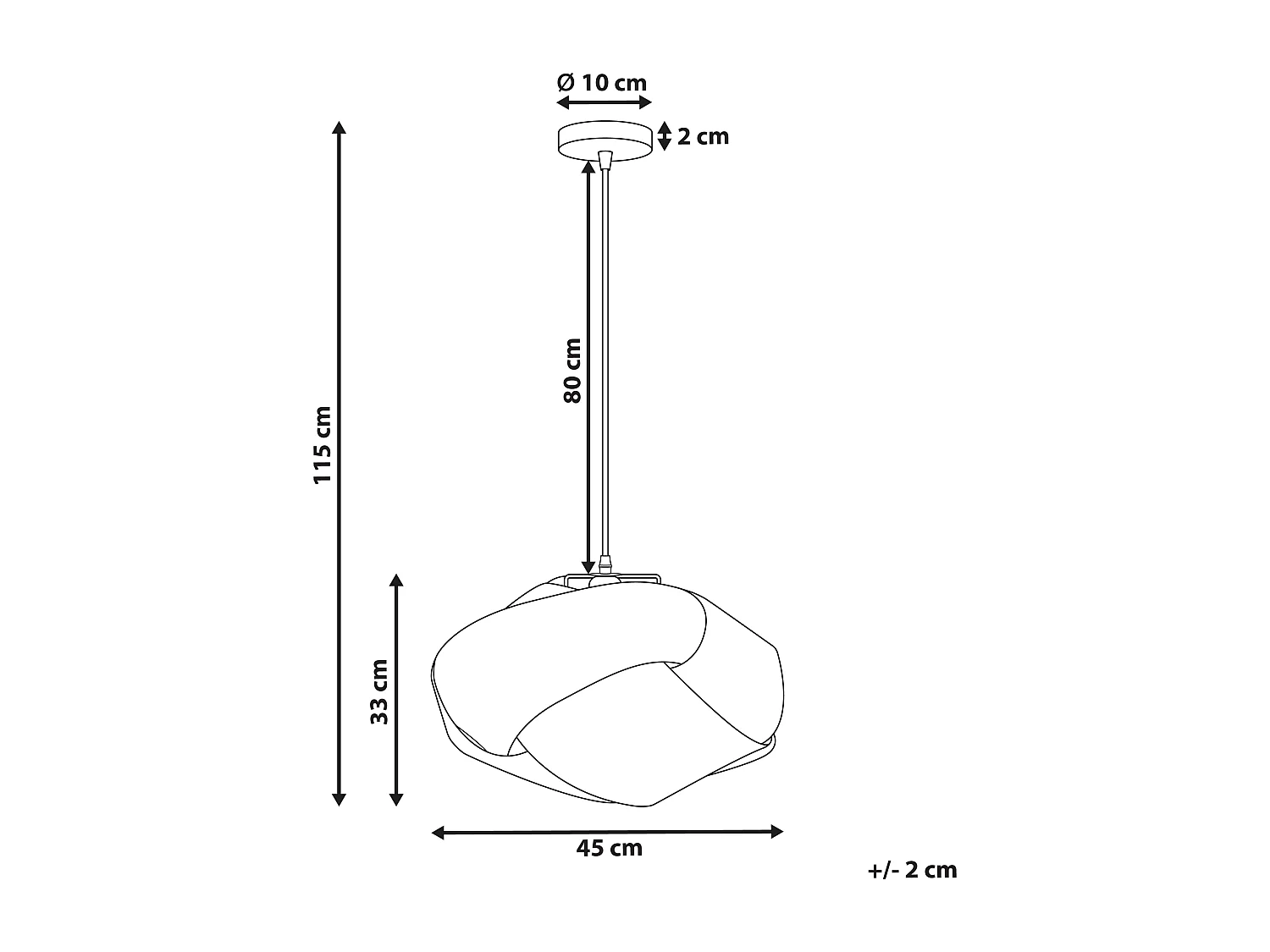 Hanglamp HALIL Bamboehout Beige