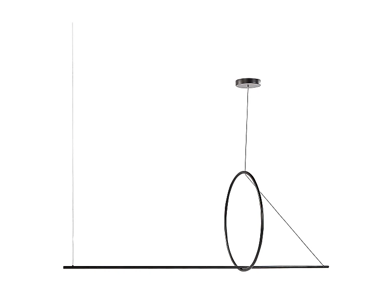 Lampe LED suspendue TAMOR Avec variateur Métal Noir