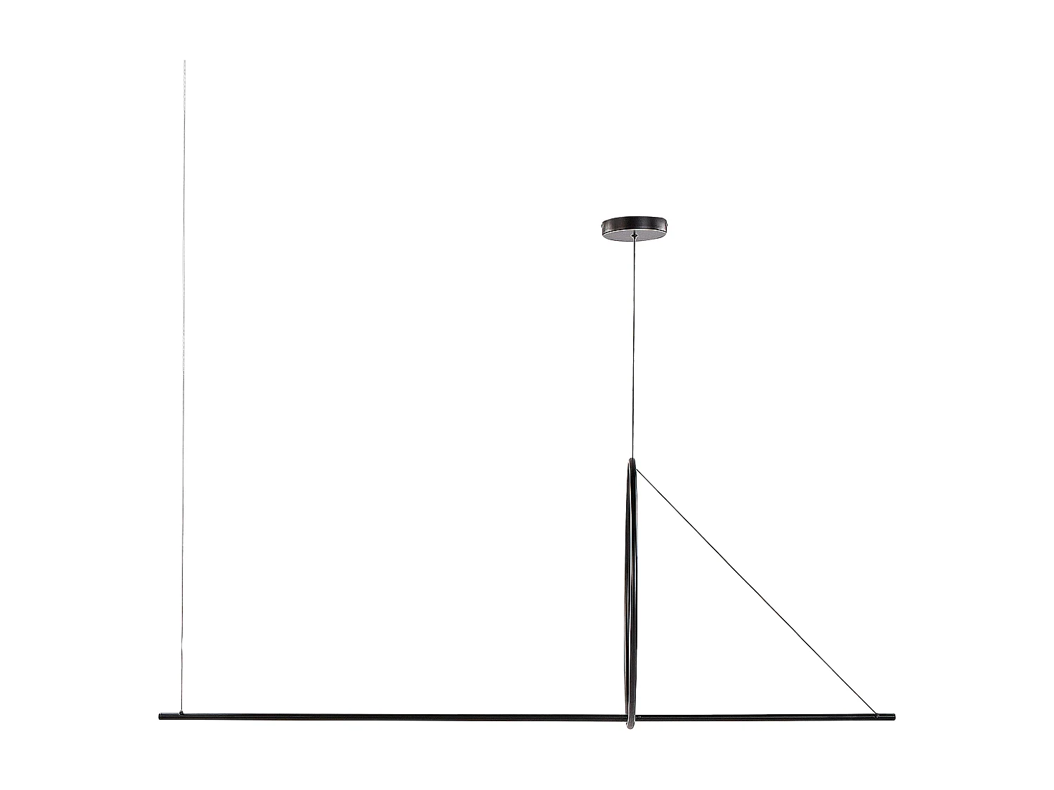 LED hanglamp TAMOR Met dimmer Metaal Zwart