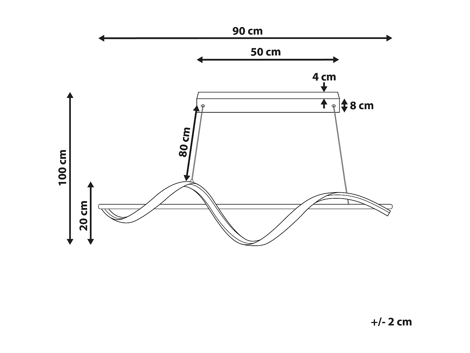 Lampe LED suspendue KHUTTI Métal Doré