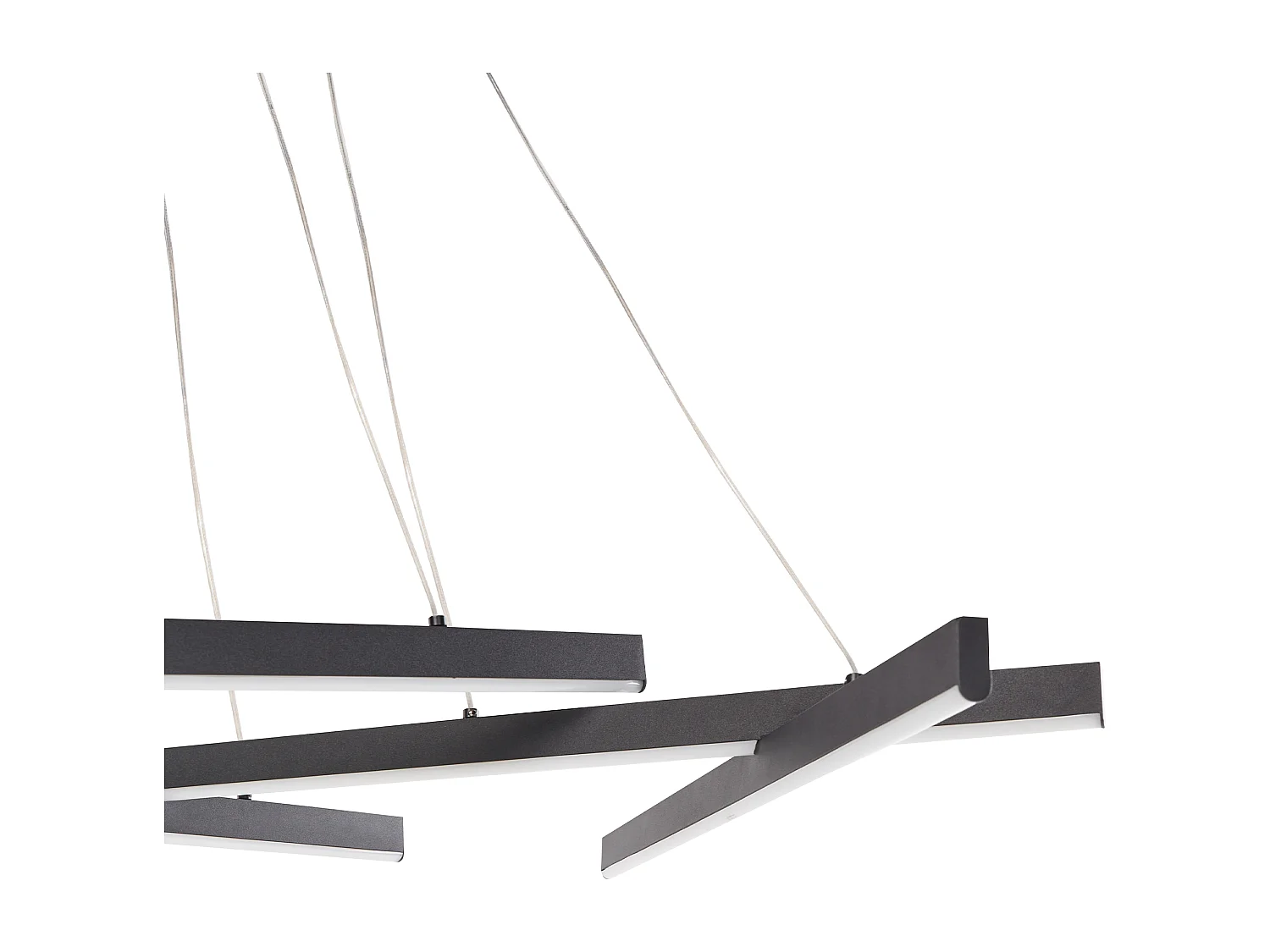 Lampa wisząca LED KANDRA Ze ściemniaczem Metal Czarny