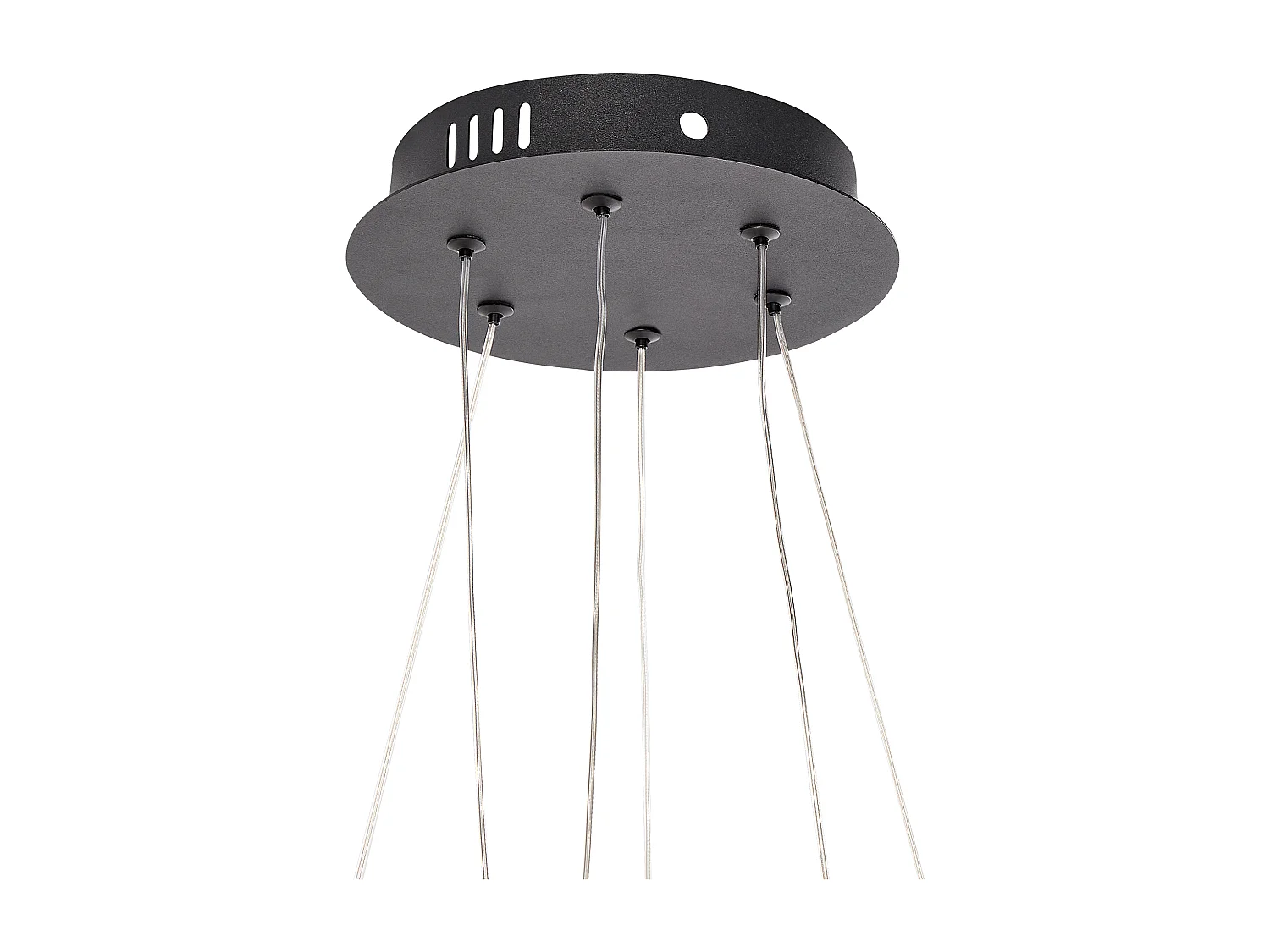 Lampa wisząca LED KANDRA Ze ściemniaczem Metal Czarny