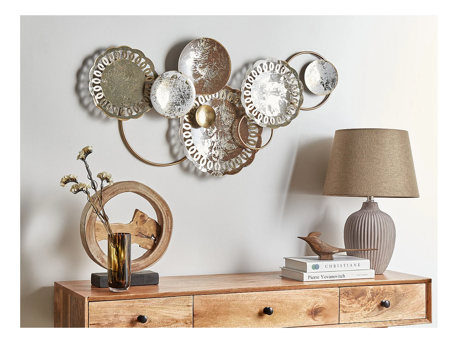 Dekoracja ścienna PLUTONIUM Metal 48 cm Kolorowy